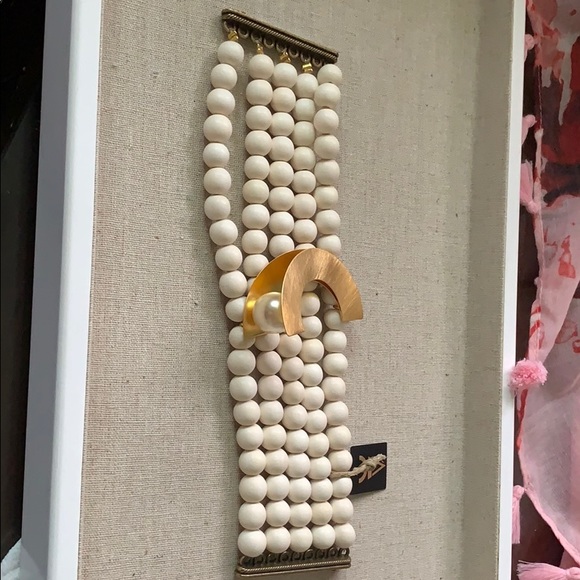 Designer Katerina Vassou Necklace & Bracelet Set 18k plated NwT - Picture 5 of 11